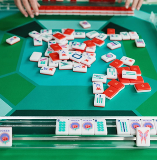 Emerald Green Double Sided Mahjong Mat