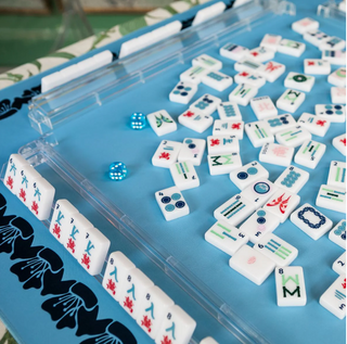 Blue Double Sided Mahjong Mat