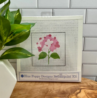 Pink Hydrangea Needlepoint Kit