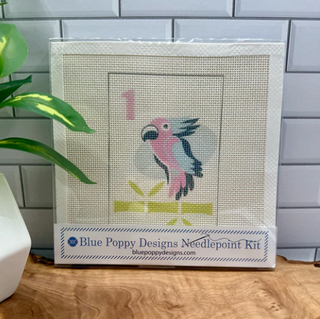 Mahjong Parrot Bird Bam Needlepoint Kit