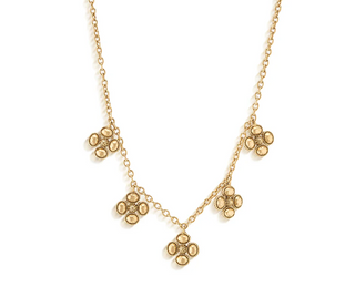 Berry Clover Multi Station Necklace