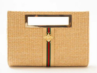 Chloe Straw Clutch