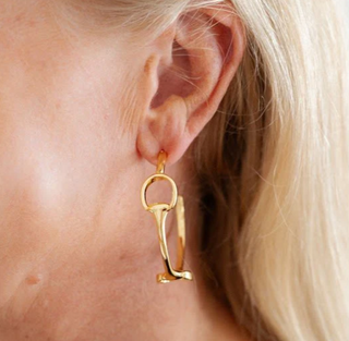 Horsebit Gold Hoop