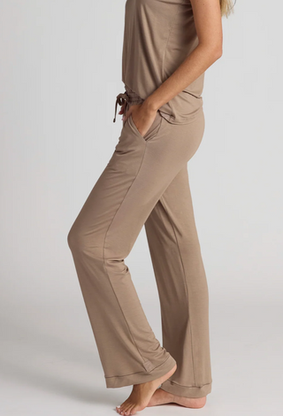 Bamboo Long Lounge Pants - Taupe