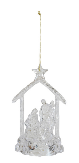 Holy Family Ornament with LED Light
