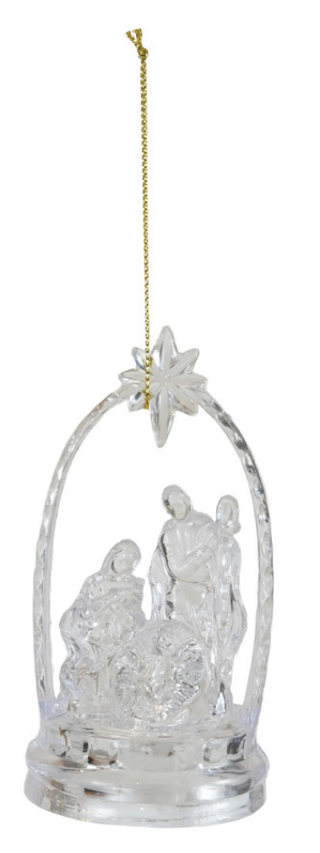 Holy Family Ornament with LED Light