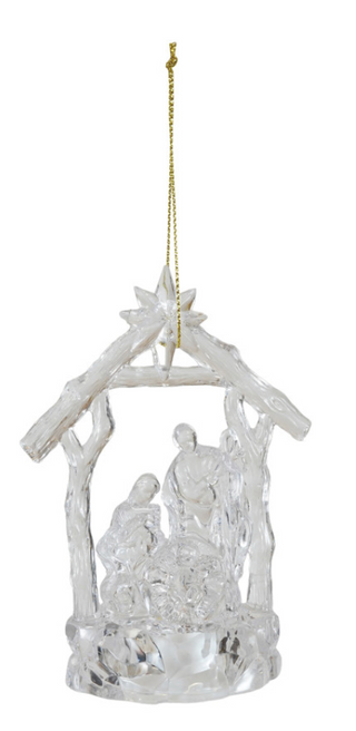 Holy Family Ornament with LED Light
