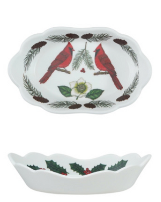 Melamine Scalloped Dish