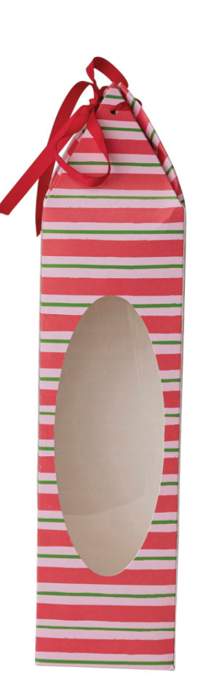Paper Wine/Gift Box with Ribbon Tie (with window)