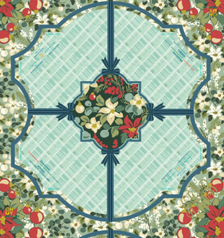 Winterberry Mahjong Mat in Tube