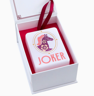 2026 Year of he Horse Mahjong Ornament