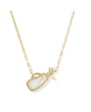 Golf Short Pendant Necklace - Gold