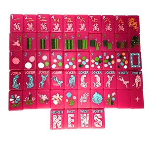 Springtime Safari Mahjong Set - Wild Pink