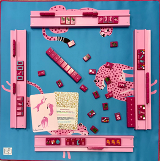 Springtime Safari Mahjong Set - Wild Pink