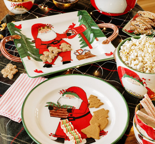 Old St. Nick Handled Square Platter