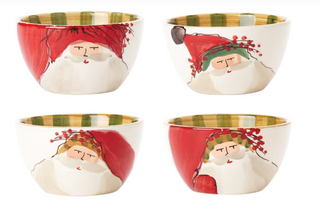 Old St. Nick Assorted Cereal Bowls - Set of 4