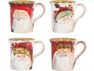 Old St. Nick Assorted Mugs - Set of 4