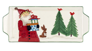 Old St. Nick Handled Rectangular Platter