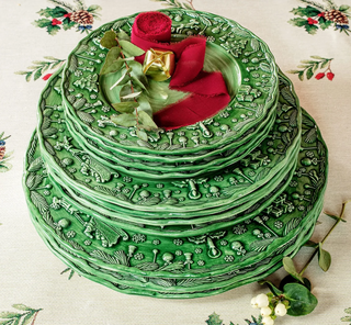 Fiabe di Natale Green Dinner Plate