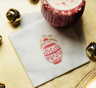 Papersoft Napkins Red Ginger Jar Cocktail Napkin - Pack of 20