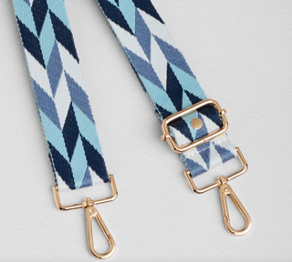 Pom Pom London Navy Harlequin Strap