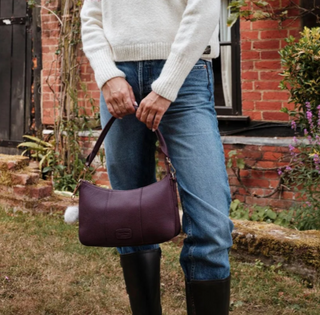 Pom Pom London Edgware Bag Dark Maroon
