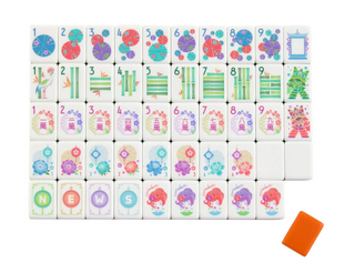 Papaya Spritz Mahjong Tile Set
