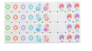 Papaya Spritz Mahjong Tile Set