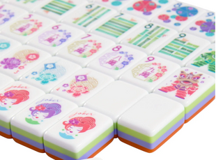 Papaya Spritz Mahjong Tile Set