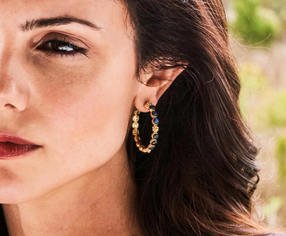 Berry Hoop Earrings