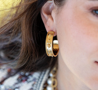 Berry Hoop Earrings