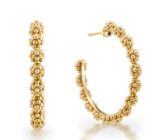 Berry Hoop Earrings