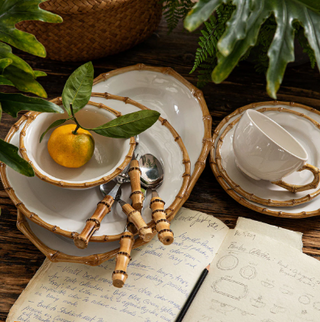 Classic Bamboo Natural Cereal/Ice Cream Bowl