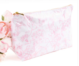 Clear Coated Travel Cosmetic Bag