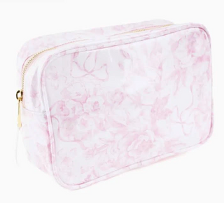Clear Coated Rectangular Cosmetic Bag