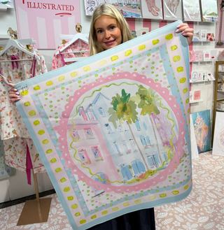 Rebecca Illustrated - Mahjong Mat-Rainbow Row