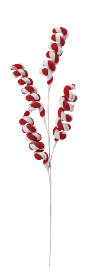 Wired Fabric Chenille Candy Swirl Spray