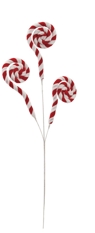 Wired Fabric Chenille Candy Swirl Spray