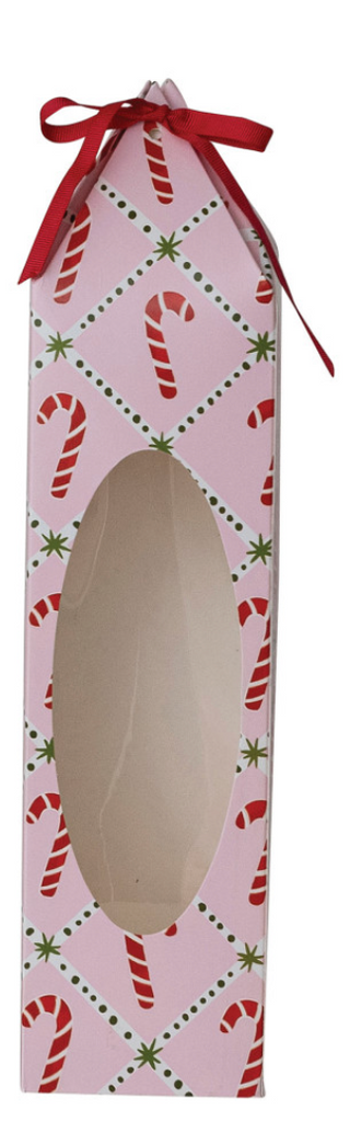 Paper Wine/Gift Box with Acetate Window & Ribbon Tie