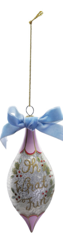 Hand-Painted Glass Ornament