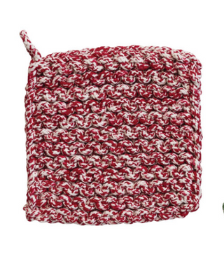 Melange Cotton Crocheted Pot Holder