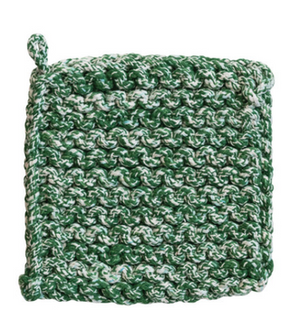 Melange Cotton Crocheted Pot Holder