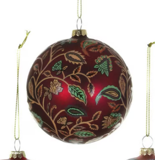 Block Print Bauble Ornament