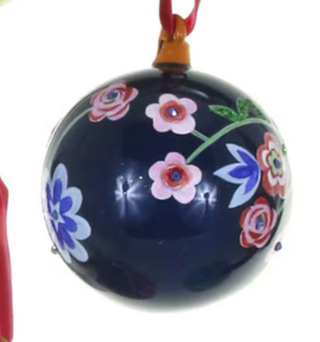 Floral Folk Bauble Ornament