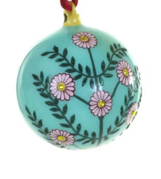 Floral Folk Bauble Ornament