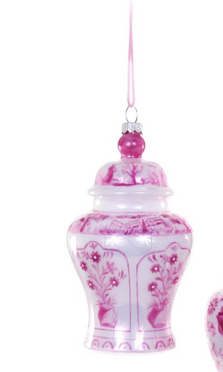 Pink Ginger Jar Ornament
