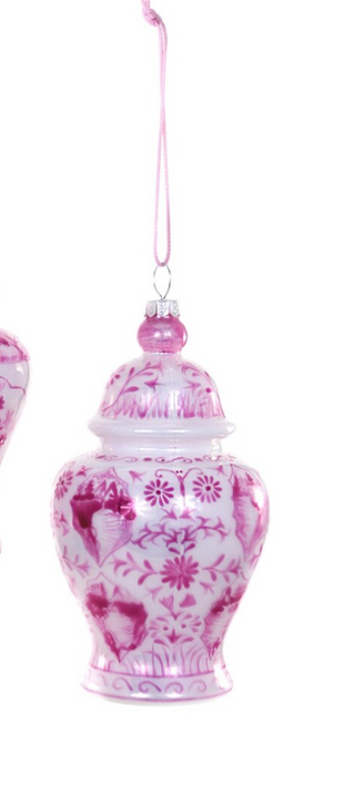 Pink Ginger Jar Ornament