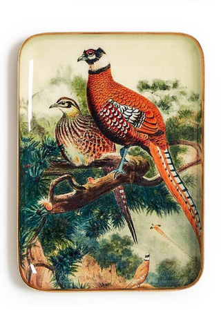 Pheasant Trinket/Desk Trays