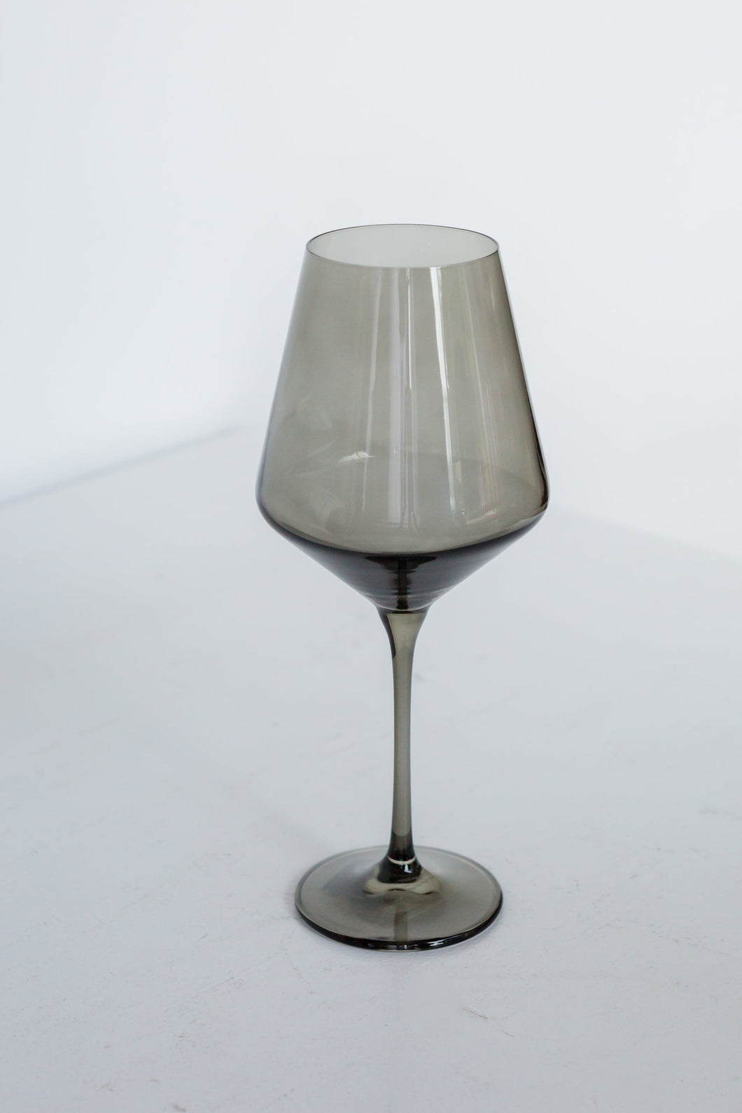 Gray Smoke Estelle Stemmed Wine Glass