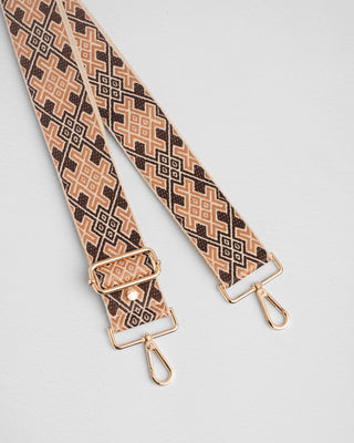 Pom Pom London Chocolate Cross Stitch Strap